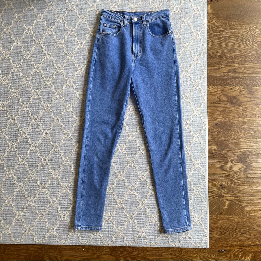 Jordache Vtg 90s Straight Leg Skinny Jeans - Picture 9 of 10
